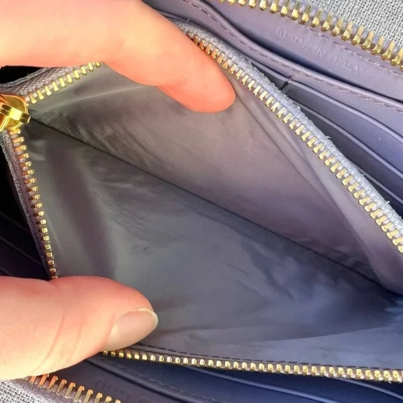 Miu Miu Long Zip Around Wallet Purple - Picture 7 of 11